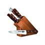 Forschner Knives 46054 Forschner Block Kitchen Cultery Set with Rosewood Handles Forschner Knives 46054 Forschner Block Kitchen Cultery Set with Rosewood Handles