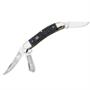 Hen & Rooster Knives 283BLBLC Little Cuttin Horse Sowbelly Stockman Knife w/Blue Pick Bone Handles Hen & Rooster Knives 283BLBLC Little Cuttin Horse Sowbelly Stockman Knife w/Blue Pick Bone Handles
