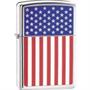 Zippo Lighters 10188 American Flag Emblem Zippo Lighter with High Polished Chrome Finish Zippo Lighters 10188 American Flag Emblem Zippo Lighter with High Polished Chrome Finish
