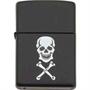 Zippo Lighters 82338 Skull & Bones Logo Zippo Lighter with Black Matte Finish Zippo Lighters 82338 Skull & Bones Logo Zippo Lighter with Black Matte Finish