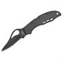 Byrd Brand Knives 04BKPS Black Part Serrated Meadowlark Lockback Knife with Black Handles Byrd Brand Knives 04BKPS Black Part Serrated Meadowlark Lockback Knife with Black Handles