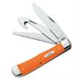 Case Knives 6226 Hunter Trapper Pocket Knife with Orange G-10 Handles Case Knives 6226 Hunter Trapper Pocket Knife with Orange G-10 Handles