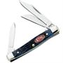 Case Knives 7052 Small Stockman Pocket Knife with Jigged Navy Blue Bone Handles Case Knives 7052 Small Stockman Pocket Knife with Jigged Navy Blue Bone Handles