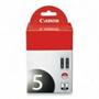 Canon PGI-5 BK 2-Pack Pigment Black Ink Tanks 0628B009