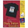 Avery Personal Creations InkJet Iron-On Dark T-Shirt Transfers, White, Five Sheets per Pack (03279) Avery Personal Creations InkJet Iron-On Dark T-Shirt Transfers, White, Five Sheets per Pack (03279)