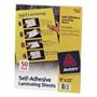 Avery Self-Adhesive Laminating Sheets, 9 x 12 Inches, Box of 50 (73601) Avery Self-Adhesive Laminating Sheets, 9 x 12 Inches, Box of 50 (73601)