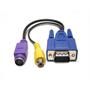 NEW VGA to TV CONVERTER S-VIDEO+RCA OUT CABLE ADAPTER NEW VGA to TV CONVERTER S-VIDEO+RCA OUT CABLE ADAPTER