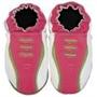 Robeez Sporty White/ Fuchsia Soft Sole Baby Shoes 12-18 months * 08 Newest Collection -- We Have Large Selections! * Robeez Sporty White/ Fuchsia Soft Sole Baby Shoes 12-18 months * 08 Newest Collection -- We Have Large Selections! *
