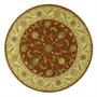 Hand-tufted Manchester Rust Wool Rug (5' Round) Hand-tufted Manchester Rust Wool Rug (5' Round)