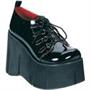 Kera-15,4 3/4'', Patent D-ring Lace-up Platform Shoe - Size 11 Kera-15,4 3/4'', Patent D-ring Lace-up Platform Shoe - Size 11