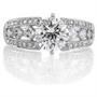 Sterling Silver 925 Cubic Zirconia CZ Ring - Size 5 Wedding Engagement Ring Jewelry Sterling Silver 925 Cubic Zirconia CZ Ring - Size 5 Wedding Engagement Ring Jewelry