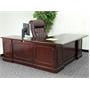 Traditional Wood Veneer Right Executive L-Shaped Desk - SL-EX-L-RIGHT-GG Traditional Wood Veneer Right Executive L-Shaped Desk - SL-EX-L-RIGHT-GG