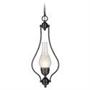World Imports 3152-42 Hastings 1 Light Metal Chandelier with Glass - Rust World Imports 3152-42 Hastings 1 Light Metal Chandelier with Glass - Rust