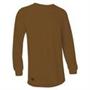 Loose Fit Long Sleeve Crew Tee, Brown, Xl Loose Fit Long Sleeve Crew Tee, Brown, Xl